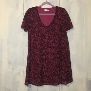 Adrienne Burgundy Dress